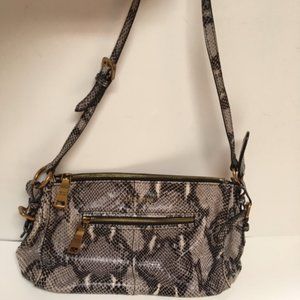 Authentic Prada Snakeskin Leather Shoulder Bag
